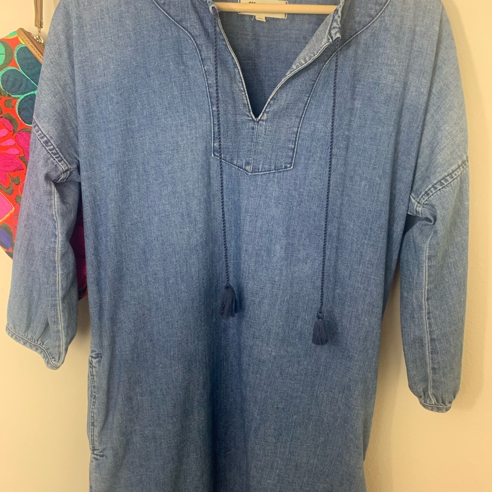 Madewell Denim Artiste Tunic Dress - Picture 7 of 8